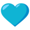 Blue Heart emoji on Emojione
